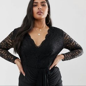 Black lace bodysuit